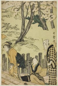 El terraplén en Mimeguri de Kitagawa Utamaro