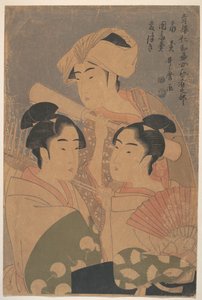 Los artistas de Niwaka, c. 1795 de Kitagawa Utamaro