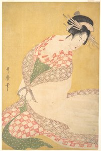 La túnica exterior de Kitagawa Utamaro