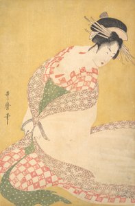 La túnica exterior, ca. 1795 de Kitagawa Utamaro