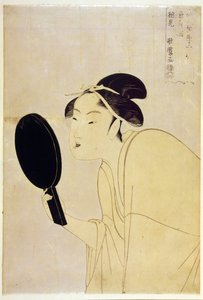 Tipo interesante, de la serie Diez tipos en el estudio fisonómico de mujeres de Kitagawa Utamaro