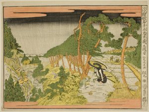 Acto V (Godanme), de la serie "Imágenes en perspectiva del almacén de los retenedores leales (Uki-e kanadehon Chushingura)" de Kitao Masayoshi
