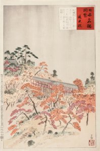 El puente Tsutenkyo, Kioto de Kiyochika Kobayashi