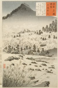 Valle interior en Tsukigase de Kiyochika Kobayashi