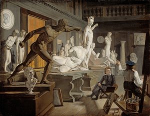 Escena de la Academia en Copenhague de Knud Baade