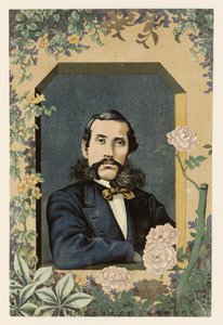 Retrato del difunto ministro Okubo Toshimichi.