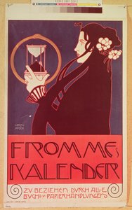 Diseño para el Calendario Frommes, para la 14ª Exposición de la Secesión de Viena, 1902