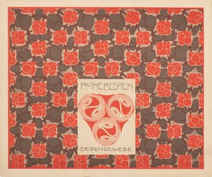 Tela de seda con bayas rojas de Koloman Moser