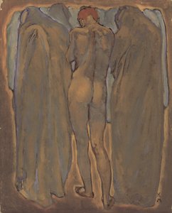 Desnudo femenino (óleo sobre tabla) de Koloman Moser