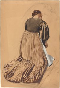 Mujer arrodillada desde atrás de Konrad Böse