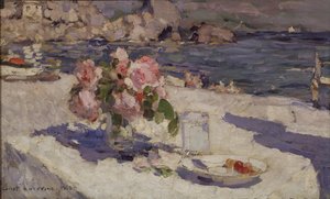 En la orilla del mar, 1910 de Konstantin Alekseevich Korovin