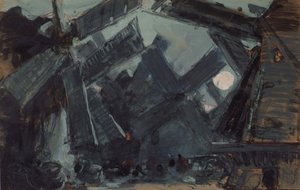 Diseño escénico para el ballet Don Quijote de L. Minkus, 1900 de Konstantin Alekseevich Korovin