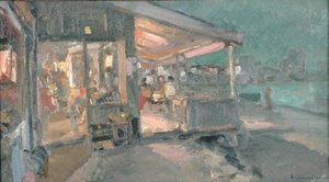 Casa de té en Crimea de Konstantin Alekseevich Korovin