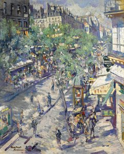 El Boulevard de Sébastopol en París, 1923 de Konstantin Alekseevich Korovin