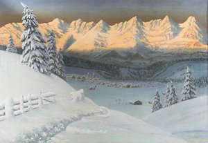 Paisaje Invernal de Konstantin Alexandrovich Veshchilov