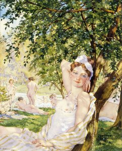 Bañistas al sol de Konstantin Andreevic Somov