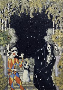 Arlequín y la muerte, 1907 de Konstantin Andreevic Somov