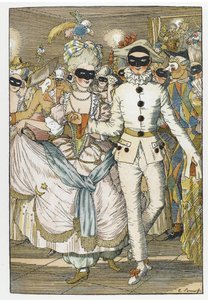 Ilustración para el libro Le Livre de la Marquise de Konstantin Andreevic Somov