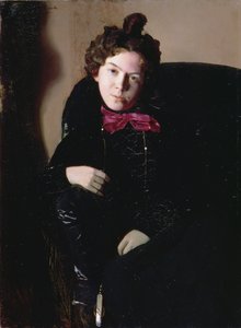 Retrato de Anna Petrovna Ostroumova-Lebedeva (1871-1955) 1901 de Konstantin Andreevic Somov