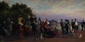 En la lengua de la isla Strelka, 1870s de Konstantin Apollonovich Savitsky