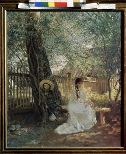 En el jardín de Konstantin Egorovich Makovsky