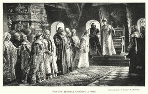 Iván el Terrible eligiendo esposa de Konstantin Egorovich Makovsky