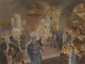 Estudio de rociado de lúpulo de Konstantin Egorovich Makovsky