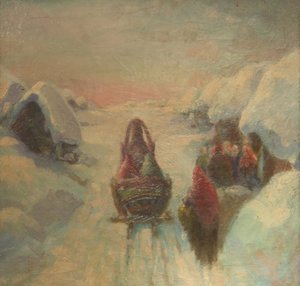 Invierno. Paseo en trineo de Konstantin Konstantinovich Pervukhin