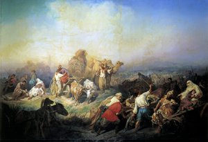 La carretera militar entre Sebastopol y Simferopol en la época de la Guerra de Crimea, 1858