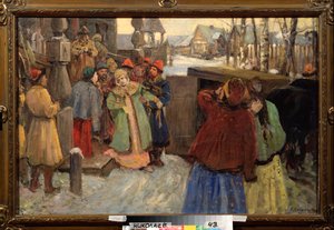 El arresto de la zarina Sofía (óleo sobre lienzo) de Konstantin Veshchilov
