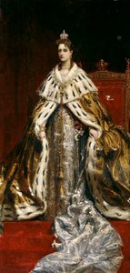 Retrato de la emperatriz Alexandra Fyodorovna de Rusia 1872-1918, esposa del zar Nicolás II
