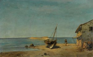 La casa del pescador en la playa de Konstantinos Volanakis