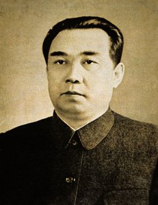 Kim Il Sung (fotografía en blanco y negro) de Korean Photographer