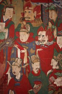 Byeonseong, el Sexto Rey del Infierno (detalle), 1798 de Korean School