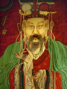 Detalle, retrato del Séptimo Rey (Sejo de Korean School