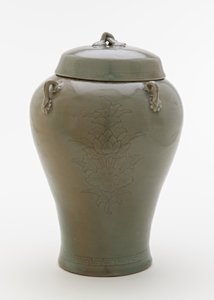 Jarra con diseño inciso de ramilletes de loto, segunda mitad del siglo XII de Korean School