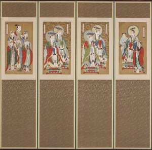 Escena procesional, dinastía Choson