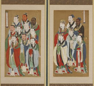 Escena procesional, dinastía Choson