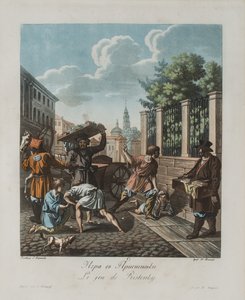 El juego de Pristenok, ca 1812 de Korneev