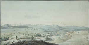 Vista de la Fortaleza de Konstantinogorsk desde la Montaña Mashuk de Korneev
