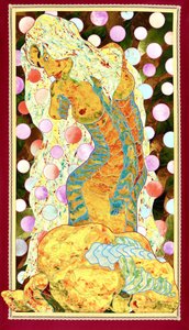 La diosa sirena dorada de Kostyantin Malginov