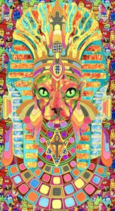 El vibrante gato faraón