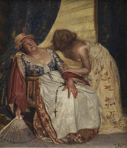 Julie y la nodriza de Kristian Zahrtmann