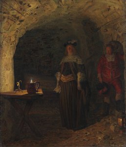 Leonora Christina, guiada por Frederik Ahlefeldt en la Torre Azul, 1893 de Kristian Zahrtmann