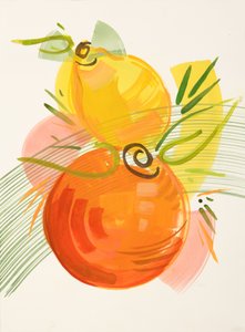 Frutas cítricas de colores vivos de Kristin Cronic