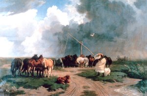 Caballos en la tormenta, 1862