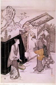 Regreso de la velada poética en primavera de Kubo Shumman