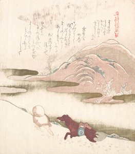 Paisaje nevado, siglo XIX de Kubo Shunman
