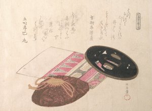 Guardia de espada Tsuba y bolsas de Kubo Shunman