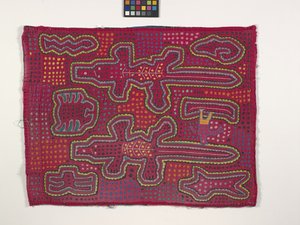 Panel camisero (Mola) (foto) de Kuna Indian Culture